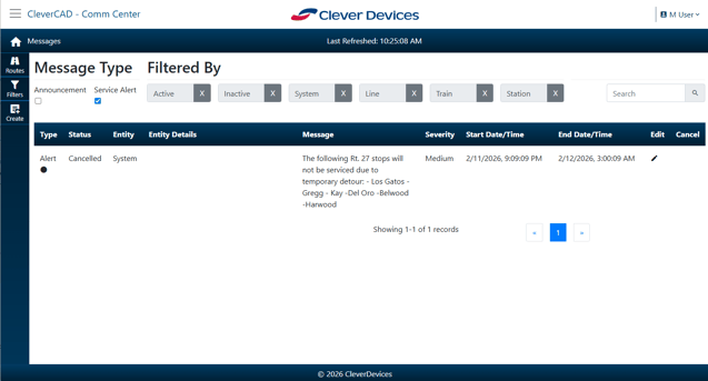 CMX Comm Center Screenshot